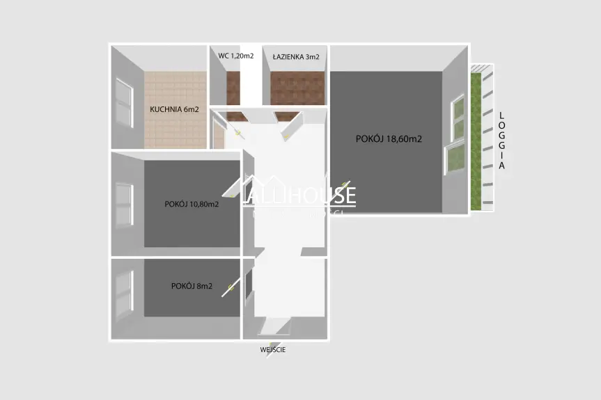 Radom, Południe, Czarnoleska, 3 pokoje, ul. Czarnoleska, os. Południe, P:4/10